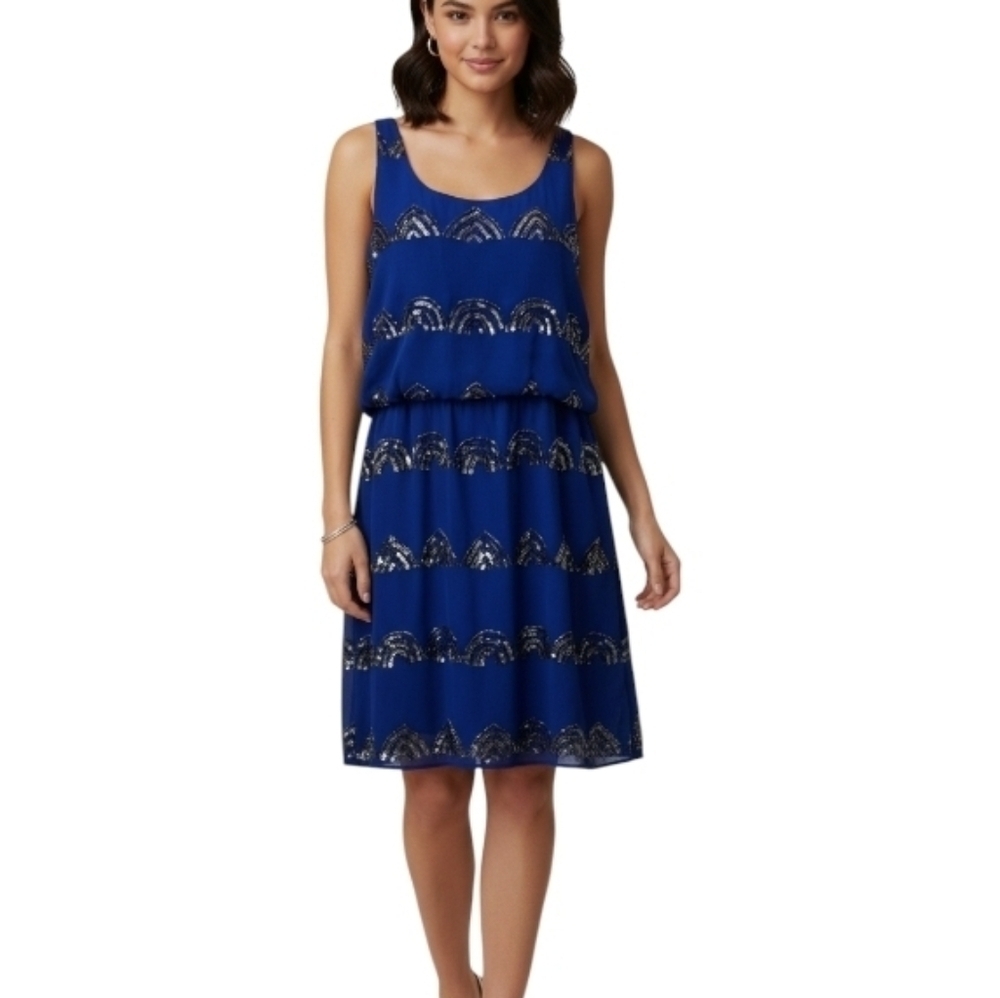 Romeo & Juliet Couture Rainbow Sequin Dress